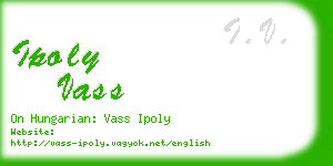 ipoly vass business card